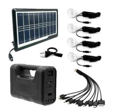 Kit Panel Solar Lampara Killo 4 Bombillo